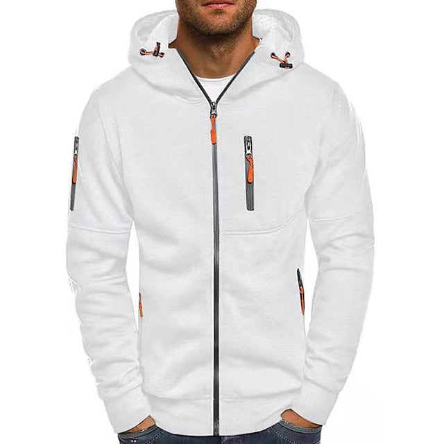 "Hoodie homme élégant en coton, moderne et confortable, avec poche kangourou et capuche, idéal pour style casual ou formel."