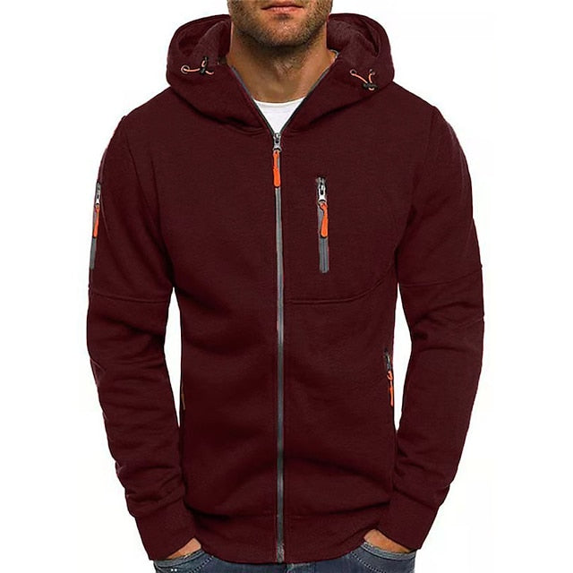 "Hoodie homme élégant en coton, moderne et confortable, avec poche kangourou et capuche, idéal pour style casual ou formel."