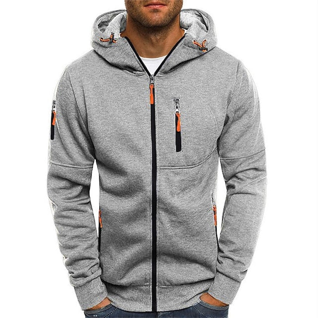"Hoodie homme élégant en coton, moderne et confortable, avec poche kangourou et capuche, idéal pour style casual ou formel."