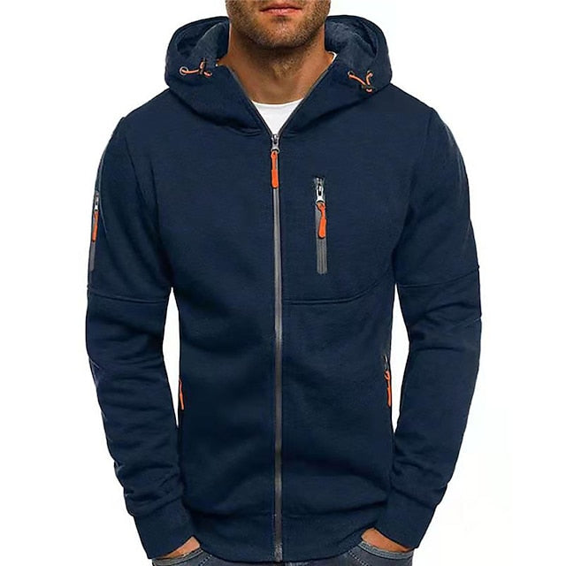 "Hoodie homme élégant en coton, moderne et confortable, avec poche kangourou et capuche, idéal pour style casual ou formel."