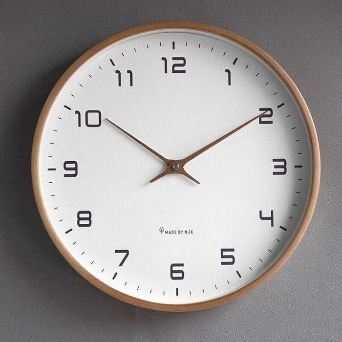 "Horloge murale nordique en bois, design minimaliste scandinave, matériaux naturels, 25x25cm ou 30x30cm"