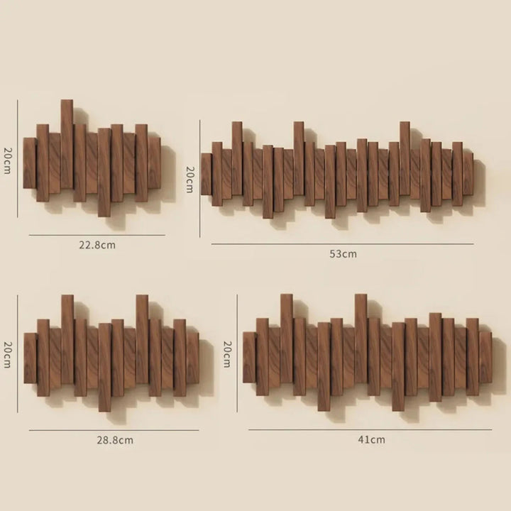 Kapstok piano en bois noble, élégant et solide, avec crochets pour vestes. Design en noyer ou hêtre. Idéal pour la décoration