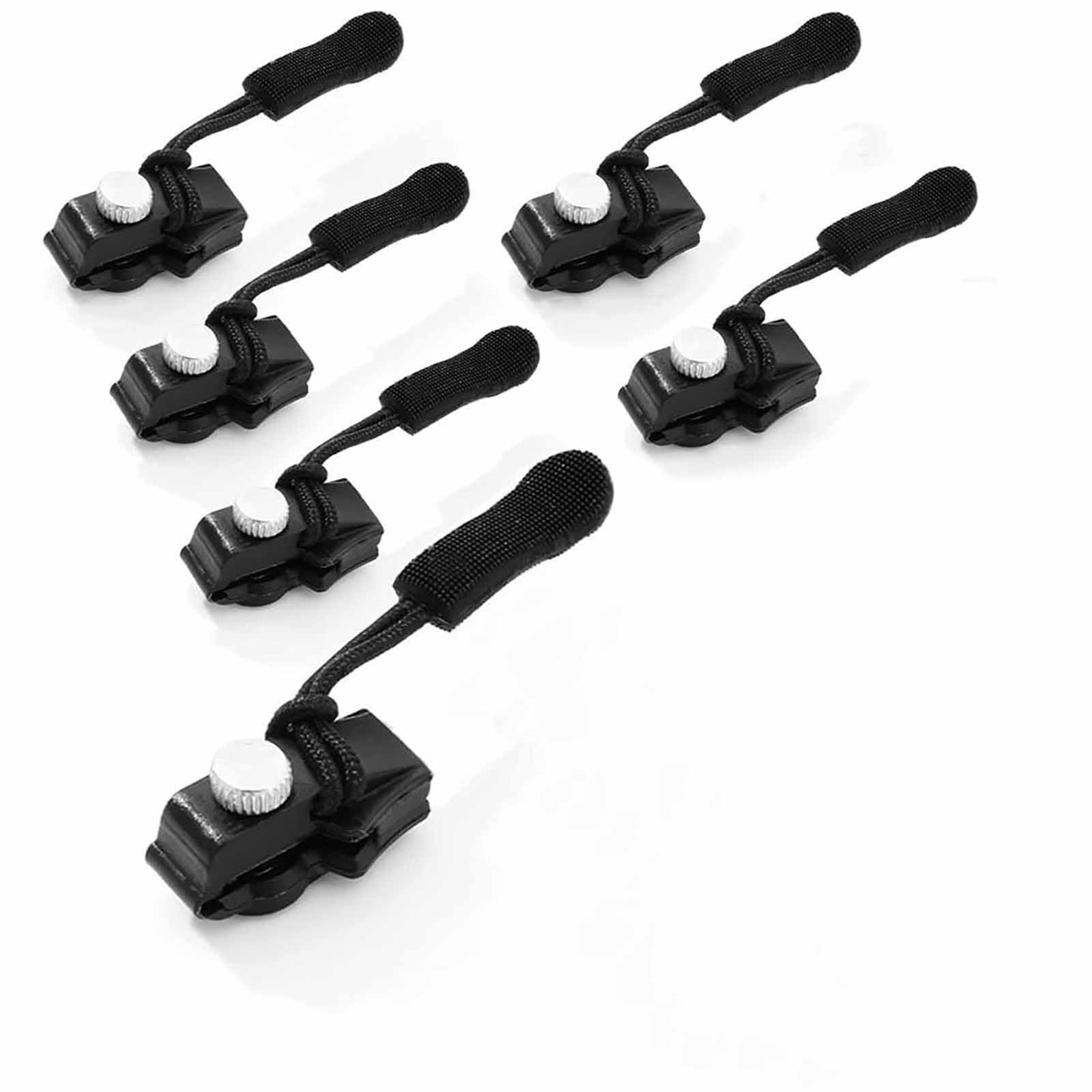 Kit de réparation zipper universel, 6 pièces, pour restaurer fermetures à glissière, ajustement facile et durable, idéal mais