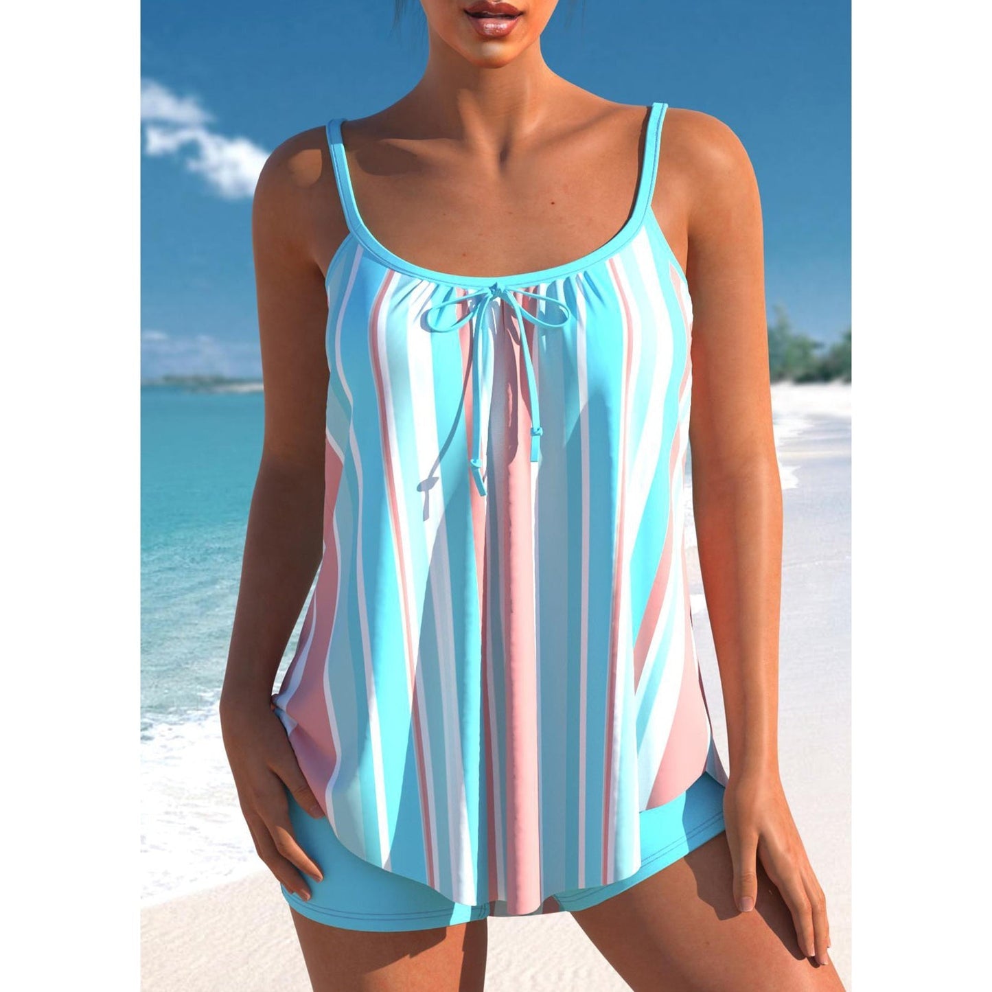 "Maillot de bain femme à pois, design classique chic, couleurs élégantes, coupe flatteuse, idéal piscine et plage."