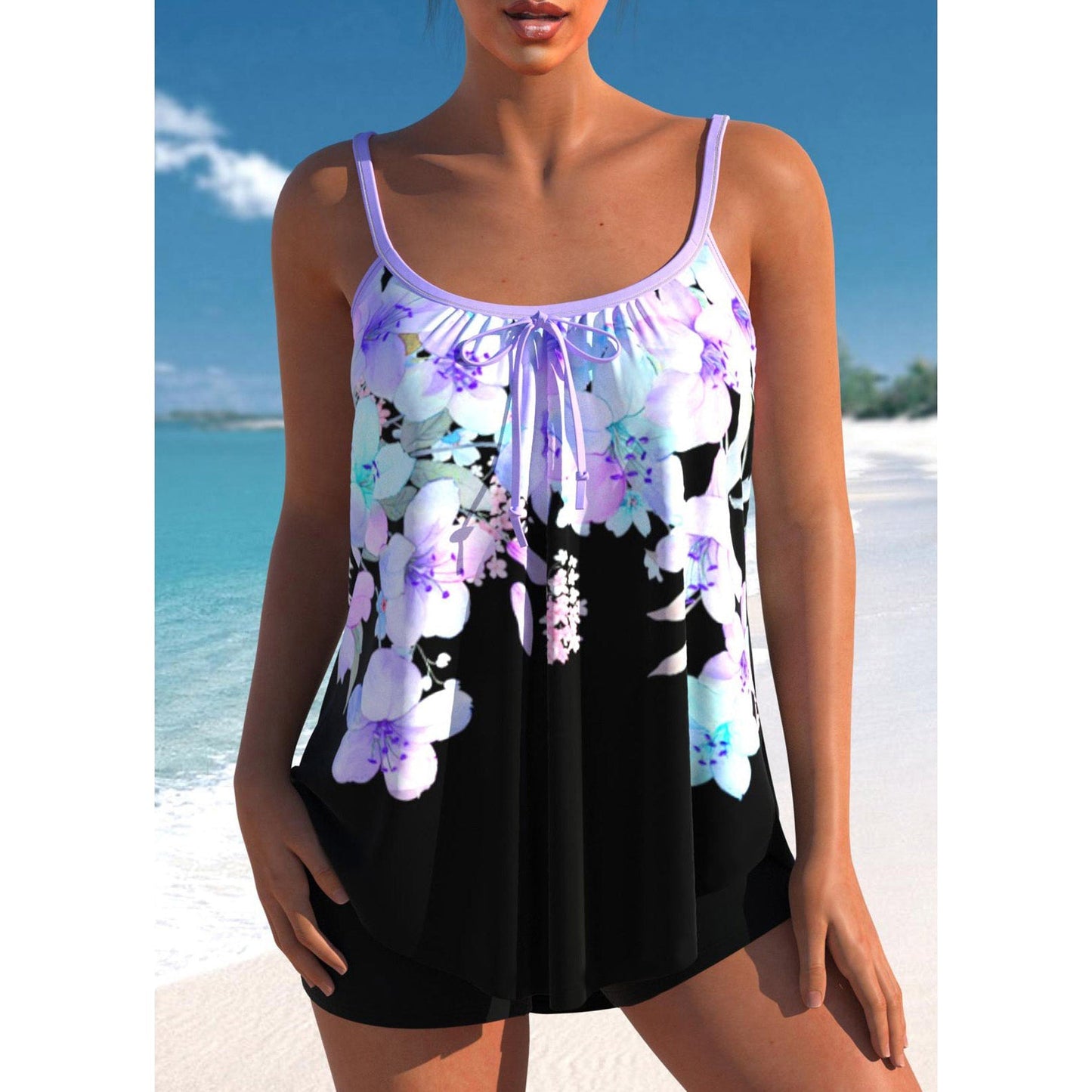 "Maillot de bain femme à pois, design classique chic, couleurs élégantes, coupe flatteuse, idéal piscine et plage."