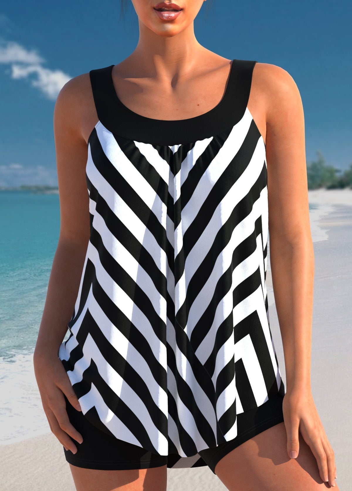 "Maillot de bain femme à pois, design classique chic, couleurs élégantes, coupe flatteuse, idéal piscine et plage."