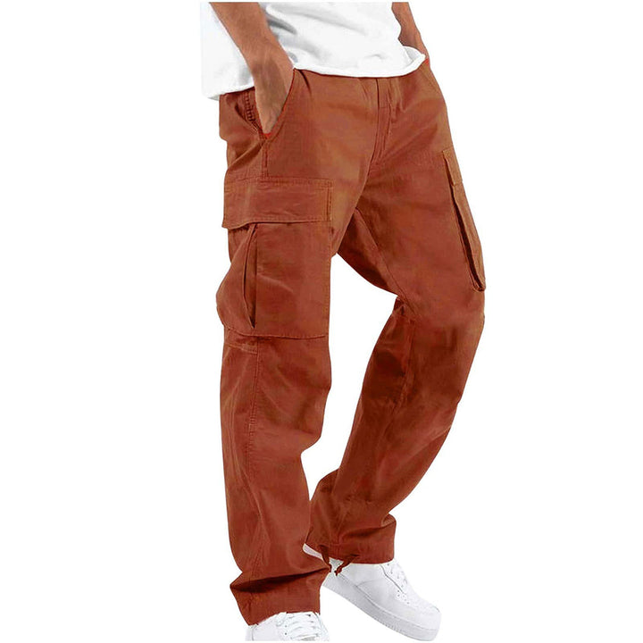 "Pantalon cargo homme chic, couleur variable, coupe moderne, poches multiples pour style et confort optimal."