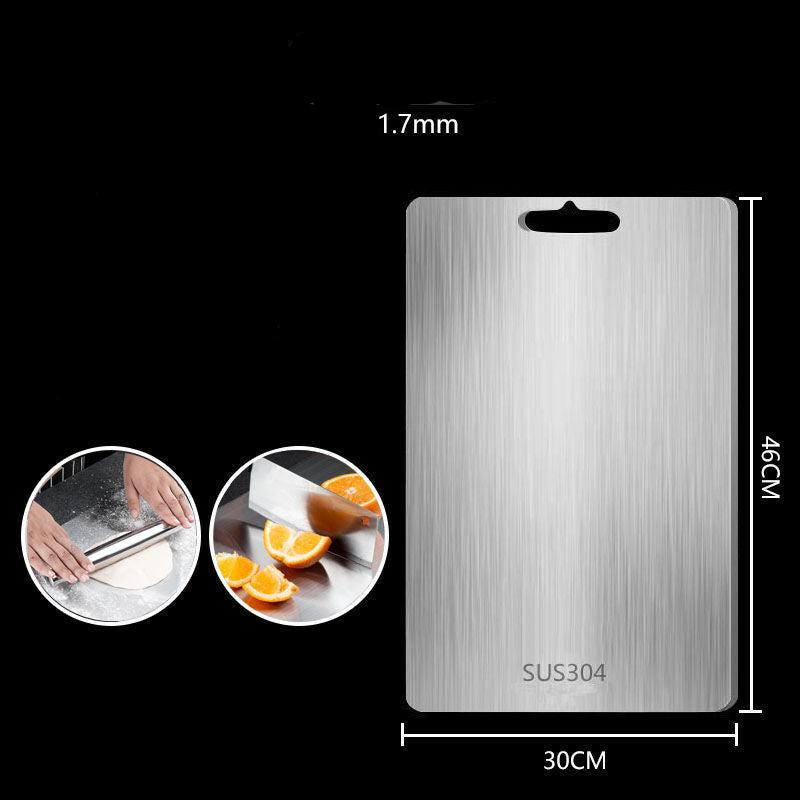"Planche à découper en titane robuste, surface élégante et hygiénique pour cuisine moderne, anti-odeur et durable."