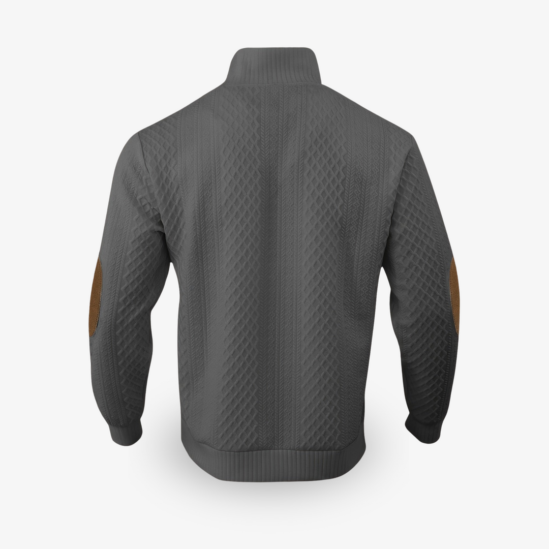 Pull homme chaud et doux en laine mérinos et cachemire, coupe élégante, couleur beige, pour style et confort hivernal.