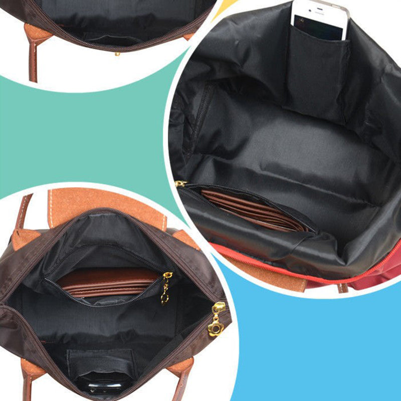"Sac à bandoulière spacieux, chic et élégant, avec plusieurs compartiments, parfait pour un style féminin décontracté."