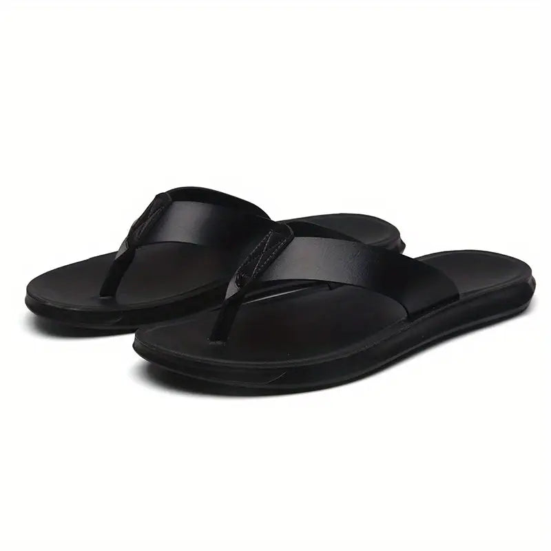 "Sandales orthopédiques en cuir marron pour hommes, semelle antidérapante, design élégant et confort quotidien."