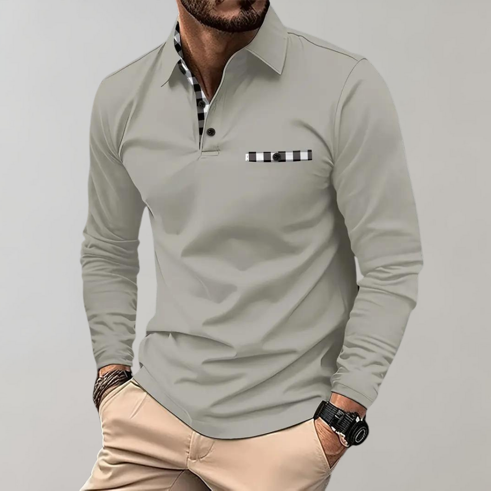 Tee-shirt homme à manches longues noir, coupe élégante, tissu doux et respirant, parfait pour style chic et confort.