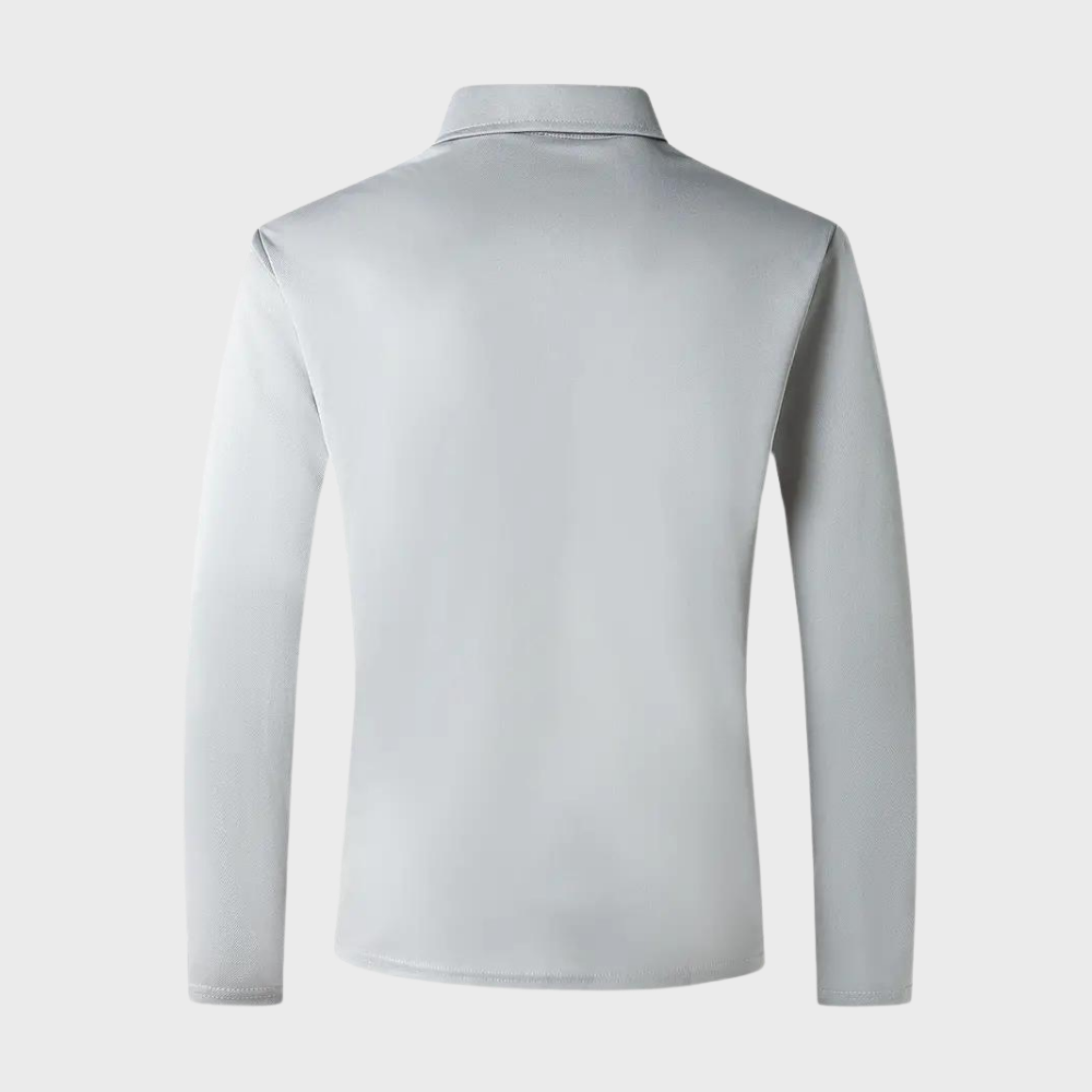 Tee-shirt homme à manches longues noir, coupe élégante, tissu doux et respirant, parfait pour style chic et confort.