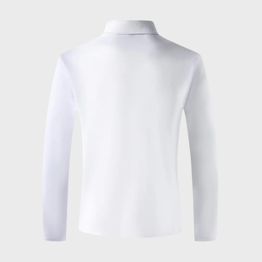 Tee-shirt homme à manches longues noir, coupe élégante, tissu doux et respirant, parfait pour style chic et confort.