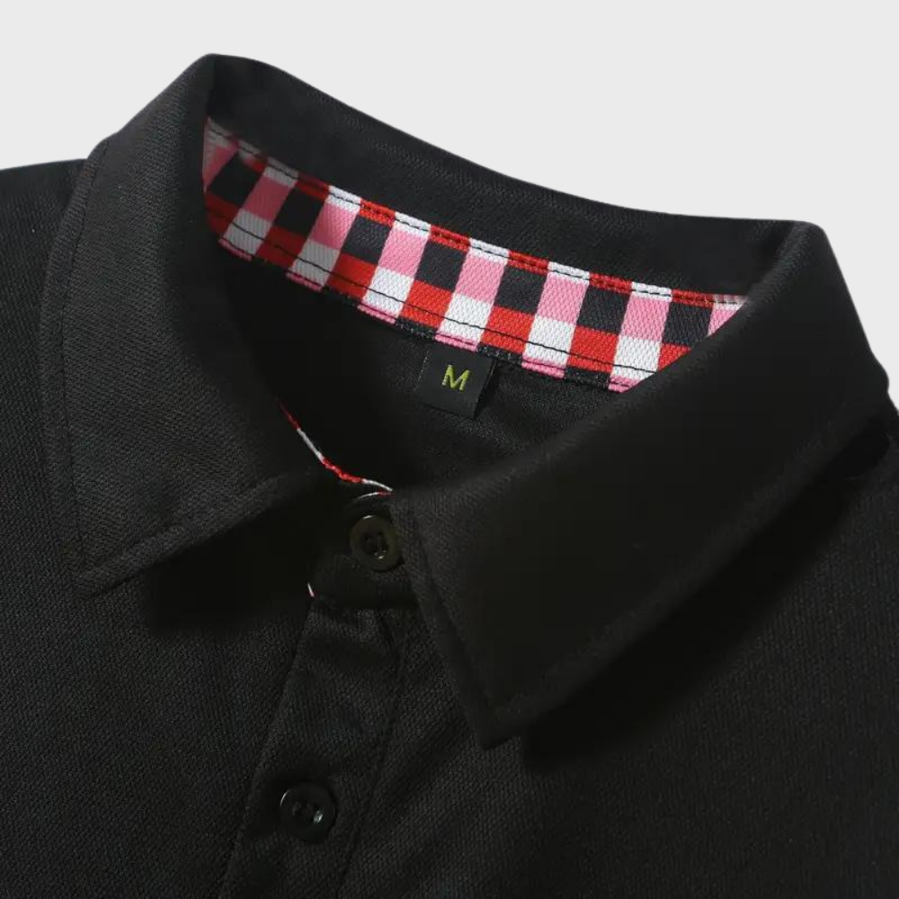 Tee-shirt homme à manches longues noir, coupe élégante, tissu doux et respirant, parfait pour style chic et confort.