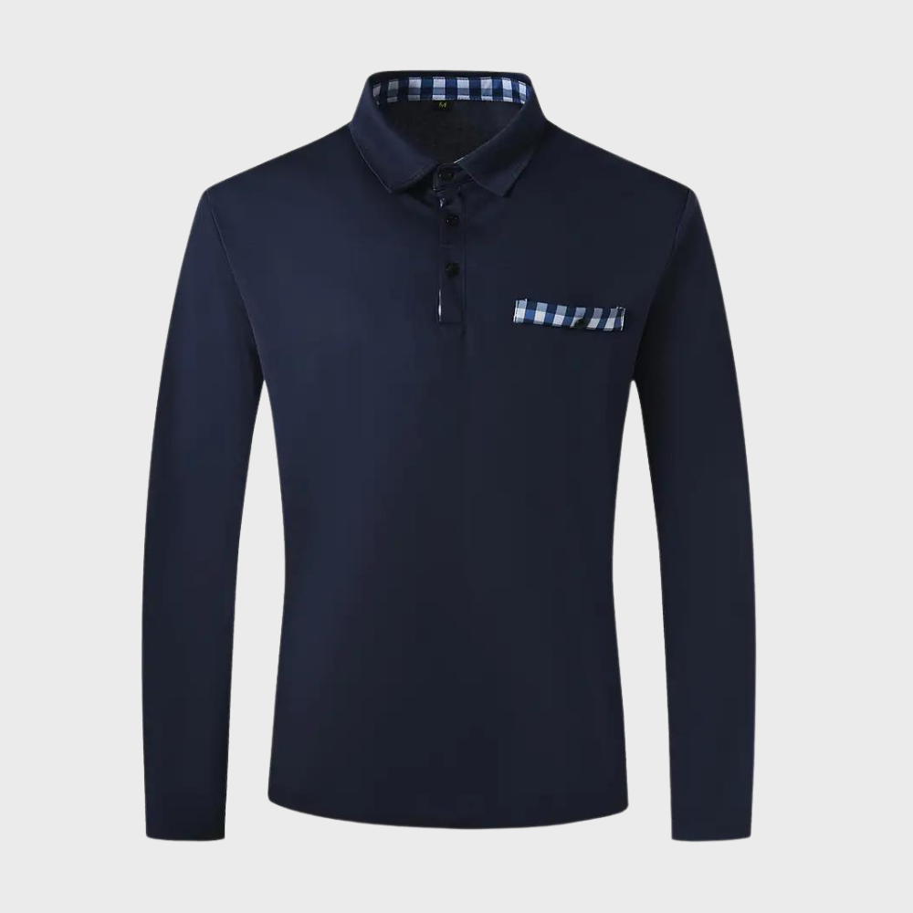 Tee-shirt homme à manches longues noir, coupe élégante, tissu doux et respirant, parfait pour style chic et confort.