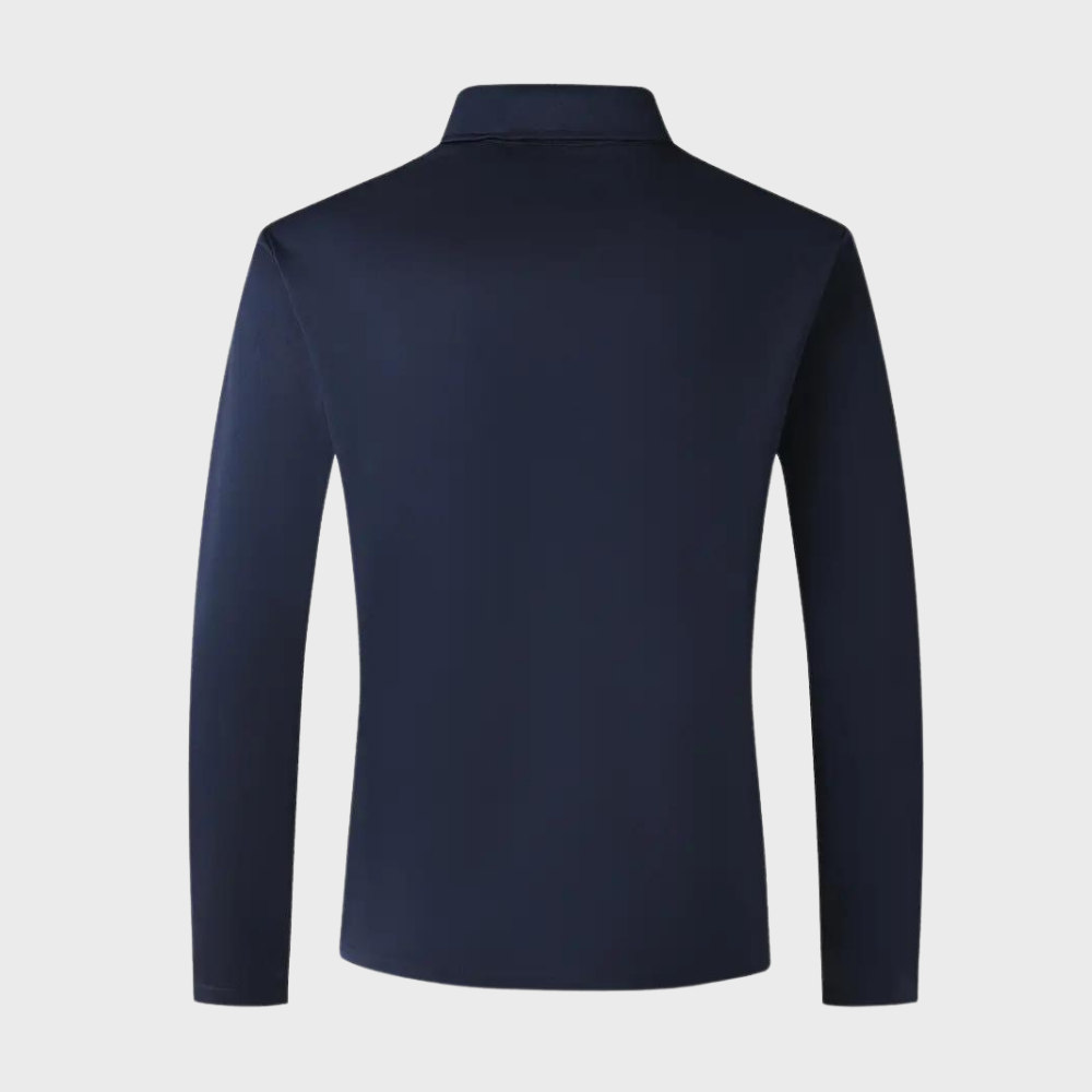 Tee-shirt homme à manches longues noir, coupe élégante, tissu doux et respirant, parfait pour style chic et confort.