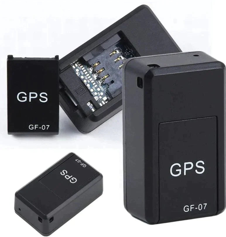 "Traceur GPS magnétique noir compact sans abonnement, aimant intégré, suivi précis pour véhicules, installation facile."