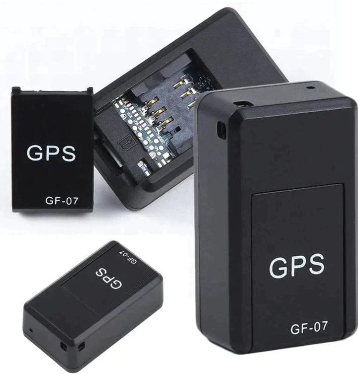 "Traceur GPS magnétique noir compact sans abonnement, aimant intégré, suivi précis pour véhicules, installation facile."