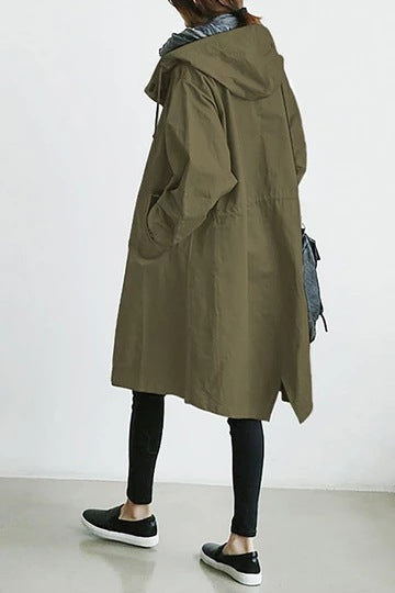 "Trench Saule pour femmes, imperméable chic, beige clair, coupe élégante, protection contre le vent, style intemporel."