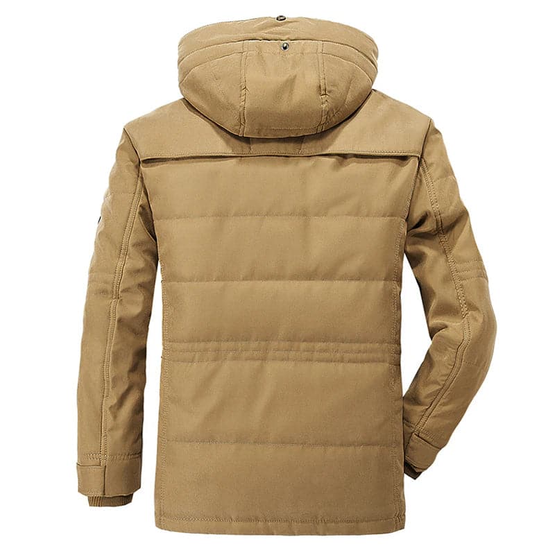 Veste d'hiver homme isolée, design moderne, poches multiples, résistante, pour temps froid et compatibilité urbaine ou nature