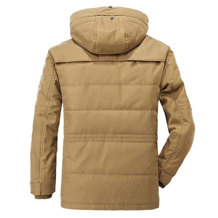 Veste d'hiver homme isolée, design moderne, poches multiples, résistante, pour temps froid et compatibilité urbaine ou nature