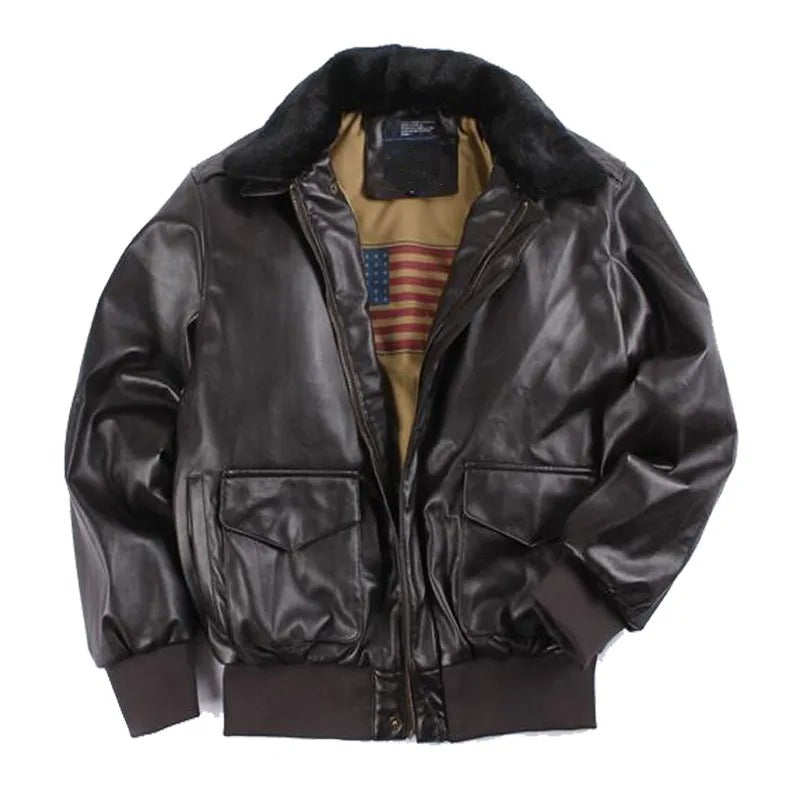 Veste en cuir vintage marron pour hommes, style moderne et rétro, cuir de qualité, élégante et durable pour toutes saisons.