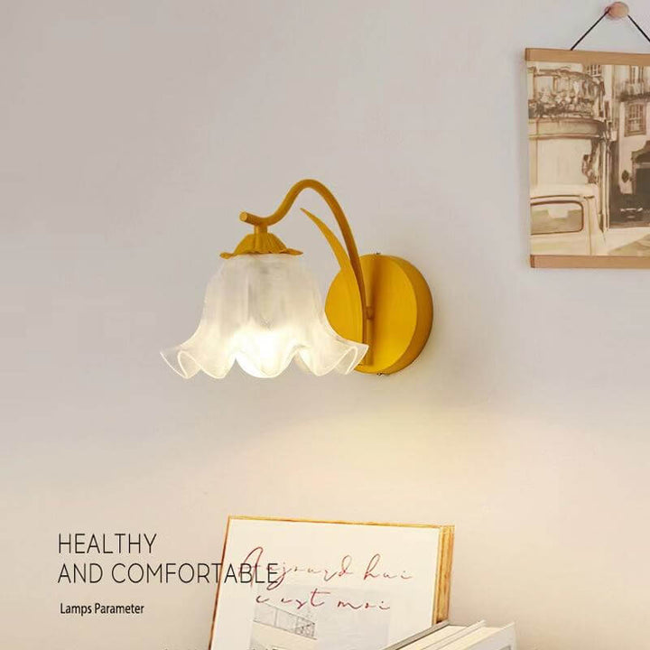 Lampe Murale Rétro À Fleurs De Jardin