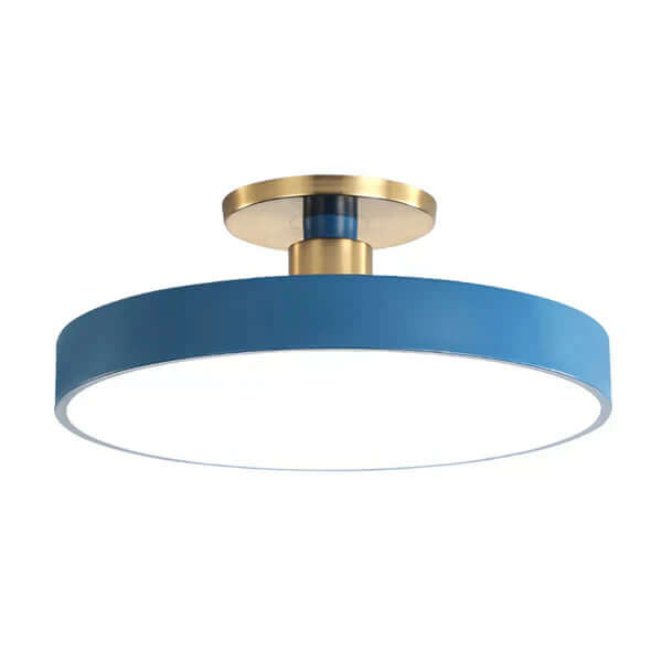 Lampe Encastrée Ronde Style Nordique Chambre À Coucher Acrylique Led Semi Coil Plafonnier