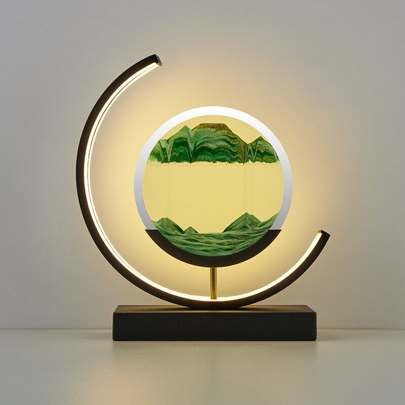 Lampe de Table Sable Mouvant 3D: Détente et Décoration