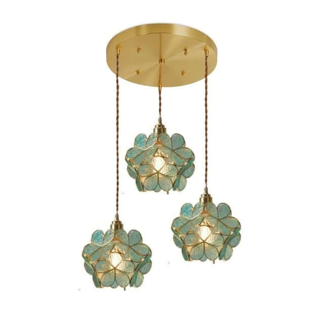 Suspension Lumineuse Fleurs - Style Minimaliste