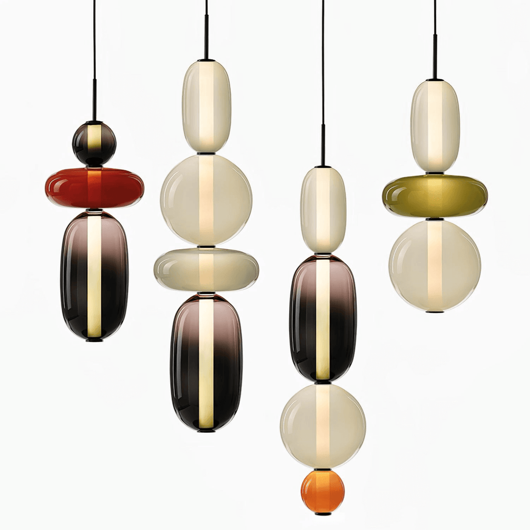 Lampe Pendante En Verre Confit