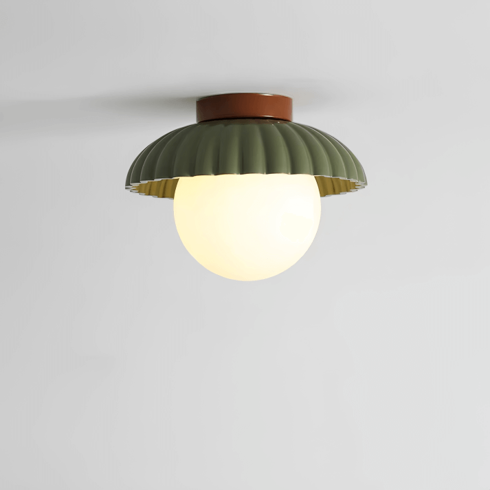 Plafonnier Fer et Verre - Éclairage Intérieur