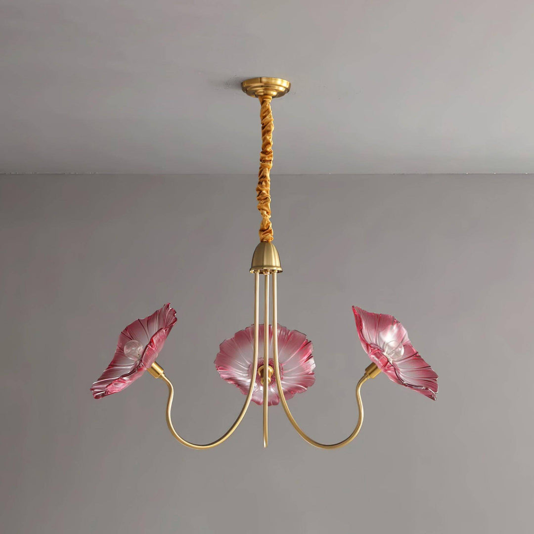 Lustre Fleurs Verre - Éclairage Intérieur
