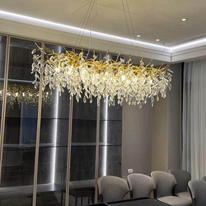 Lustre À Branches En Cristal De Style Français