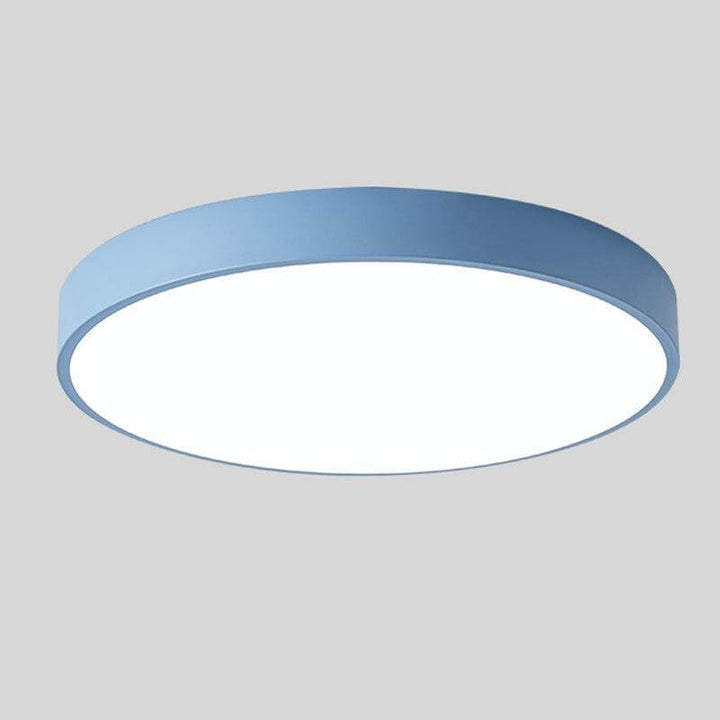 Plafonnier LED Rond Bois Nordique - Éclairage Moderne