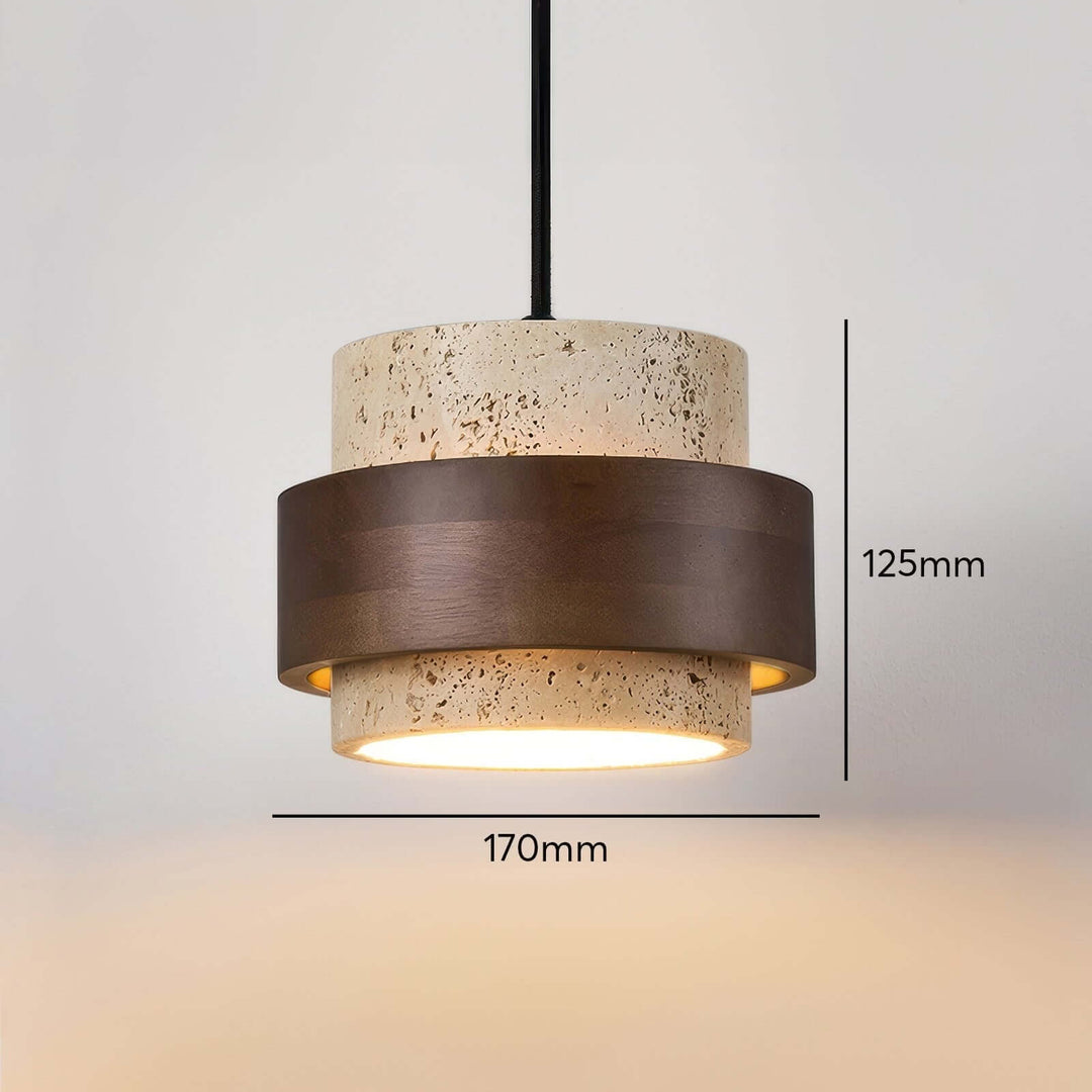 Ascend Retro Stone Wabi-Sabi Pendentif
