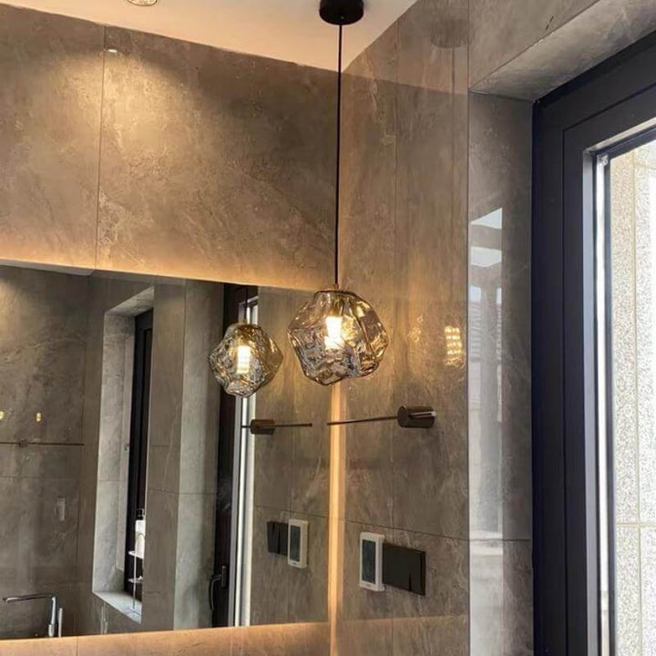 Lampe Pendante En Verre De Lave