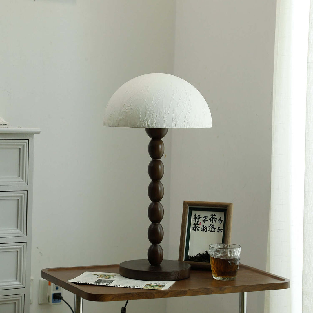 Lampe de table design abat-jour papier - Éclairage d'ambiance