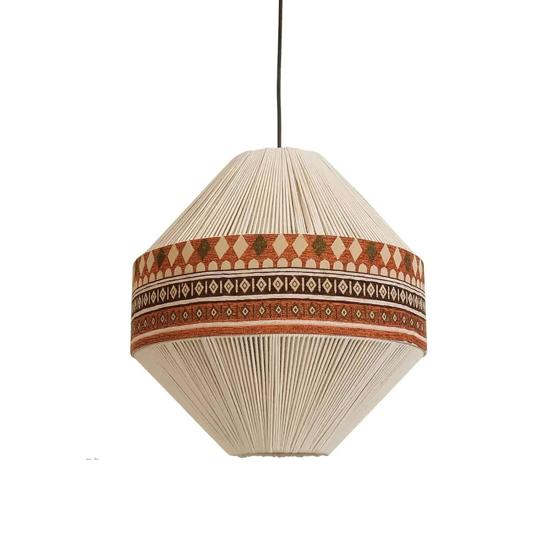 Suspension Lumineuse Bohème avec Franges