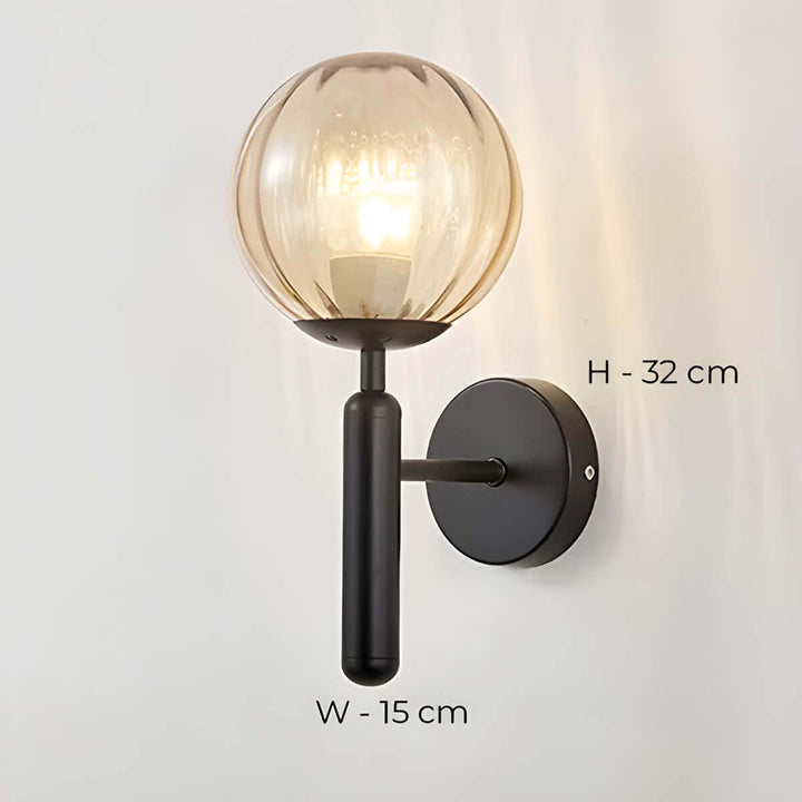 Clair - Lampe Murale En Verre Artisanal