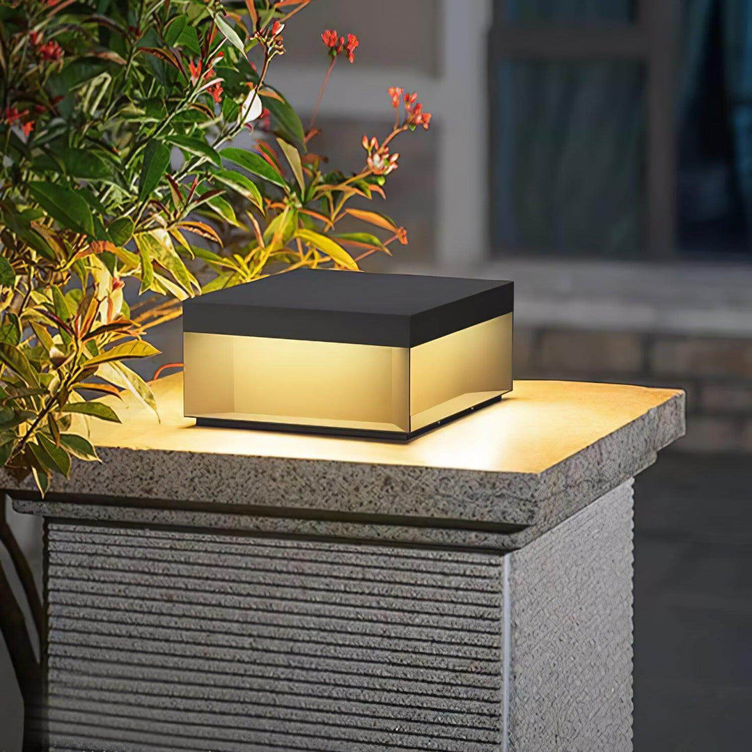 Boîtier Luminaire Extérieur - Éclairage Poteau Solaire LED