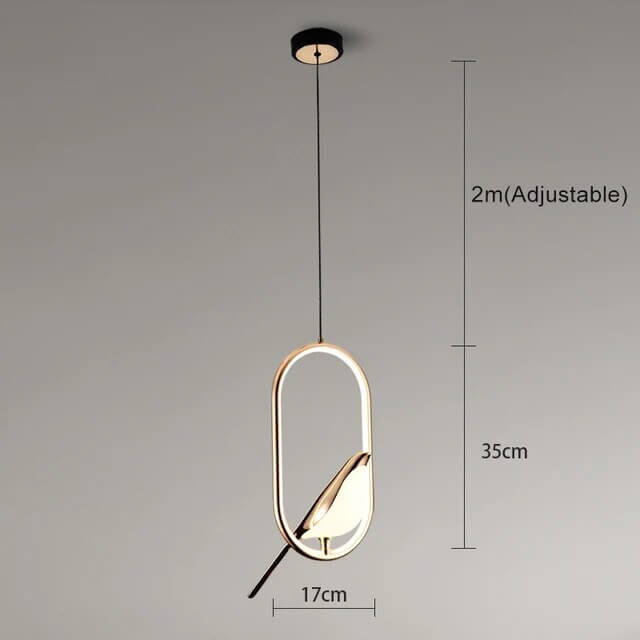 Mrbird™ - Suspension De Luxe Avec Oiseau Doré