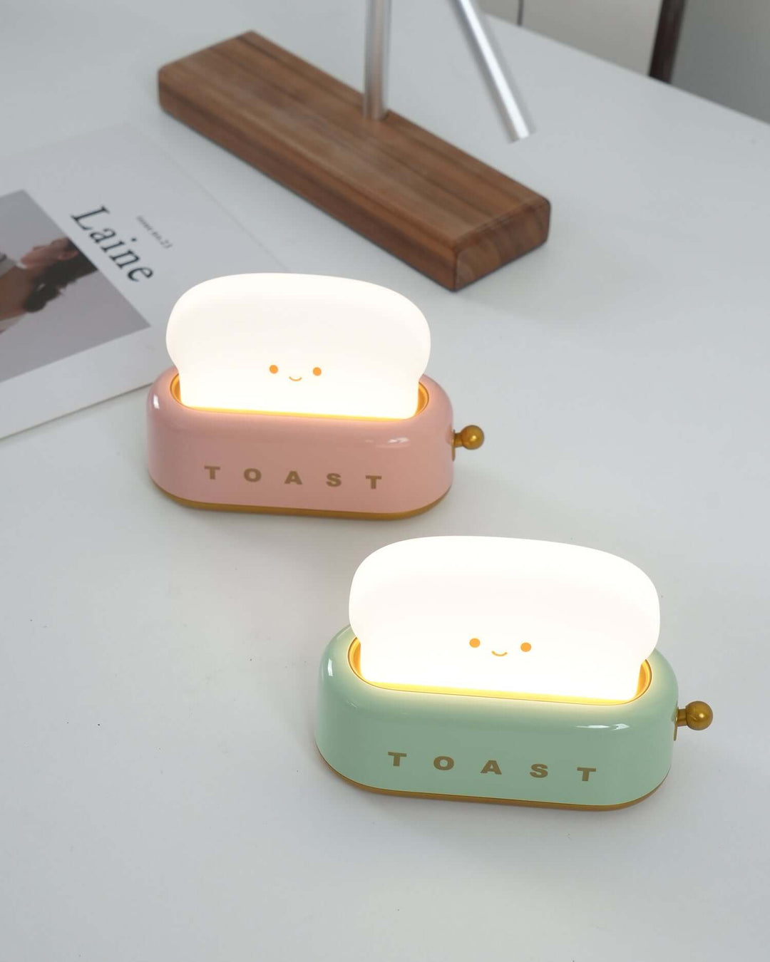Lampe De Table Toaster Design (Pile Intégrée)