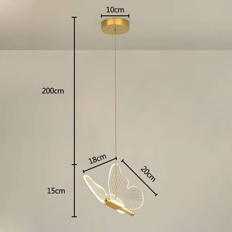 Lampe Suspendue Papillon - Déco Intérieure Magique