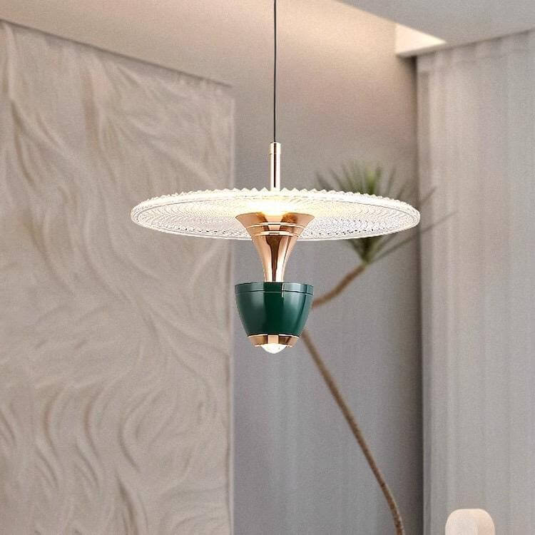 Lampe Pendante Moderne À Leds En Forme De Disque
