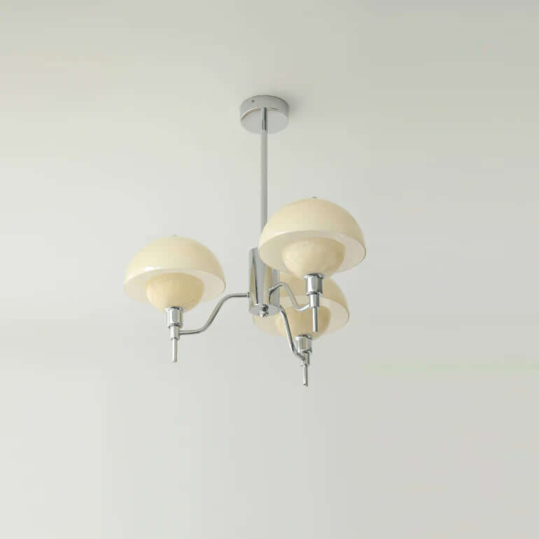 Lustre Crème Bulle - Éclairage Salon Chic