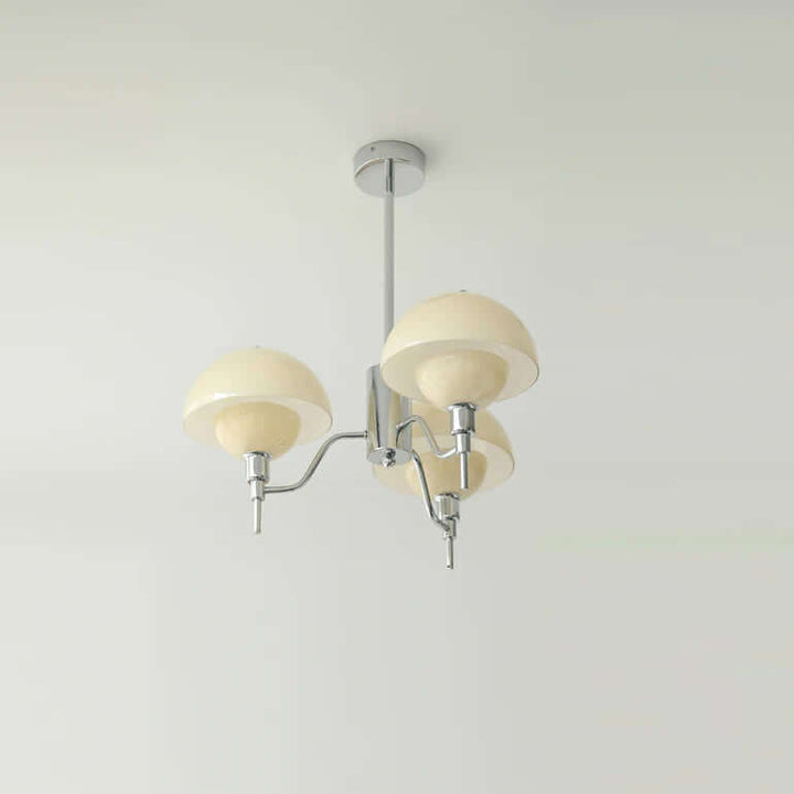 Lustre Crème Bulle - Éclairage Salon Chic
