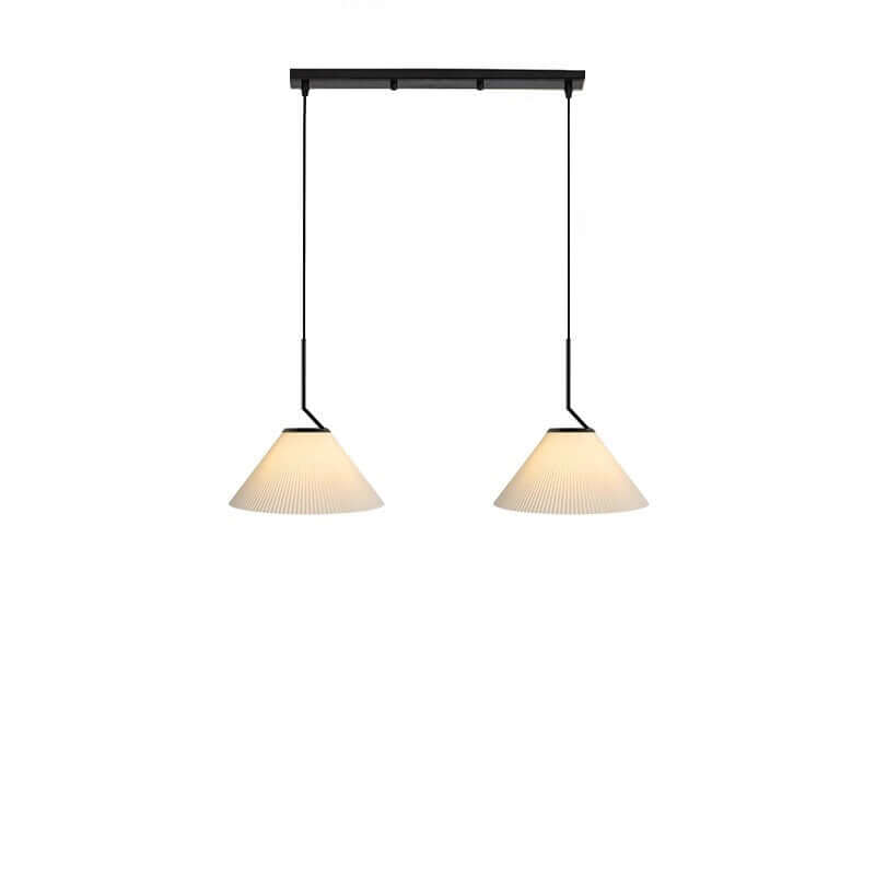 Lampe Suspendue Crème Plissée - Style Nordique