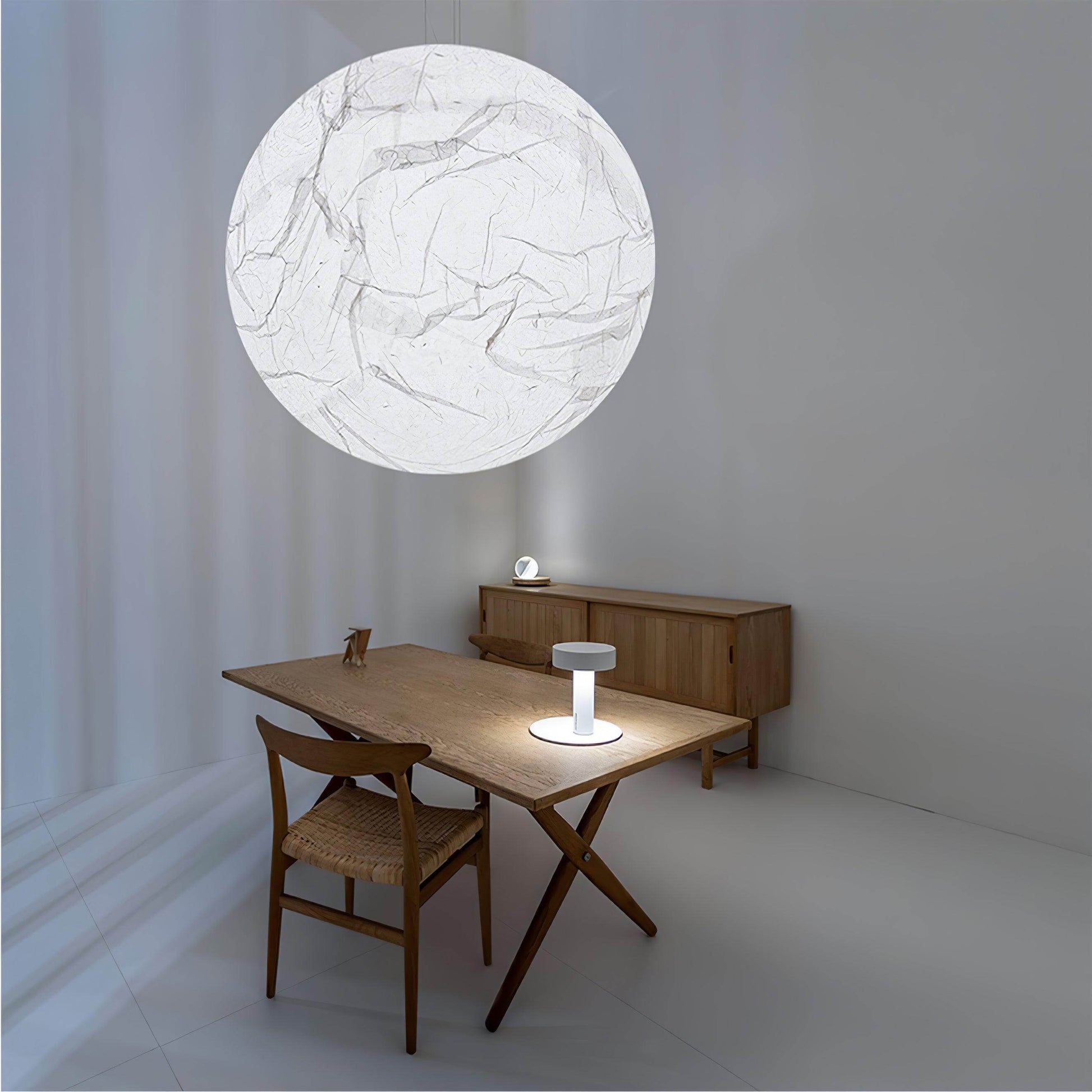 Lampe Pendante En Soie Moon